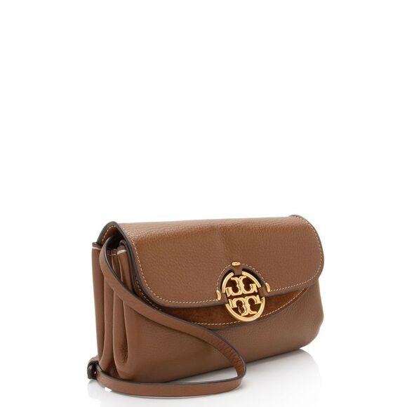 Tory Burch Leather Miller Flap Crossbody - Picture 2 of 15
